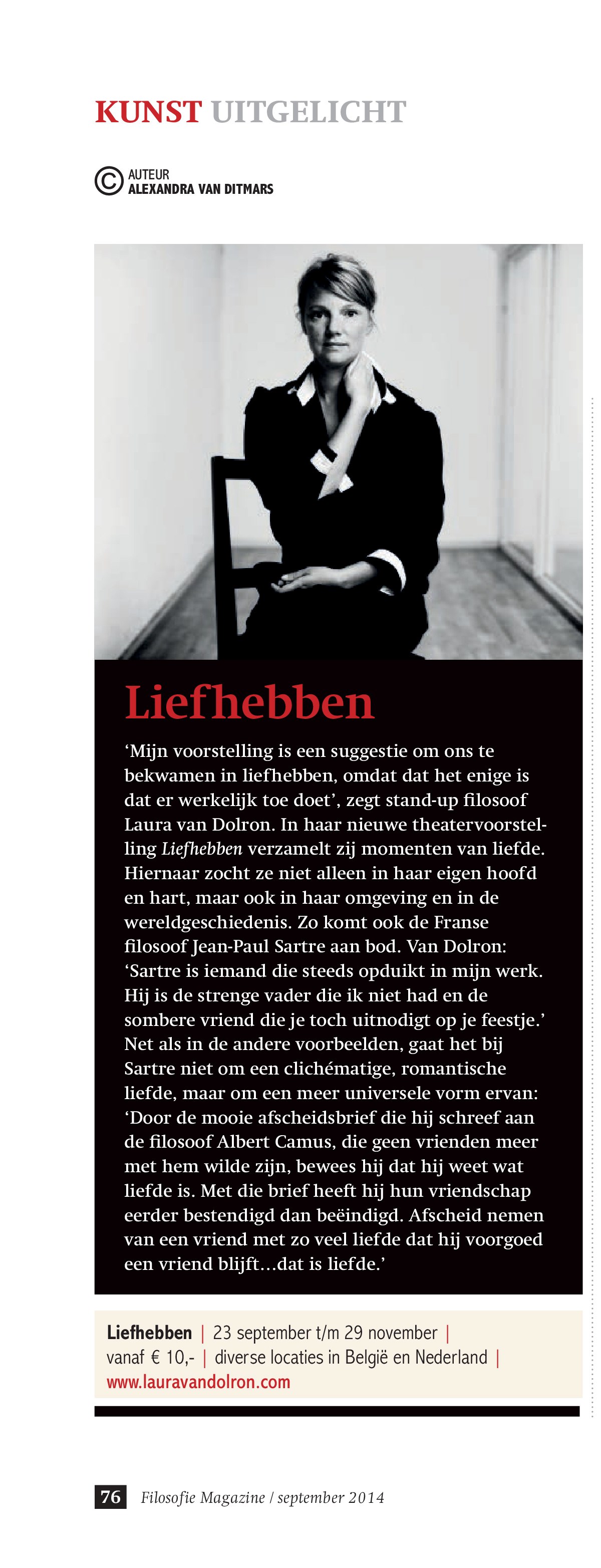 Liefhebben in Filosofie Magazine